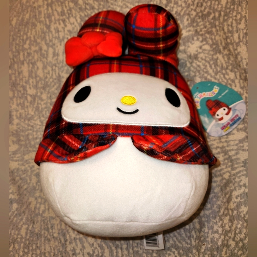 Hello Kitty sanrio Friends plaid My Melody Squishmallow NEW with tags plush